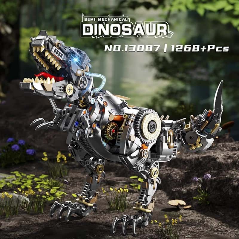 New mechanical Tyrannosaurus Rex building blocks boy assembly toy ornaments model suitable for Lego birthday gifts
