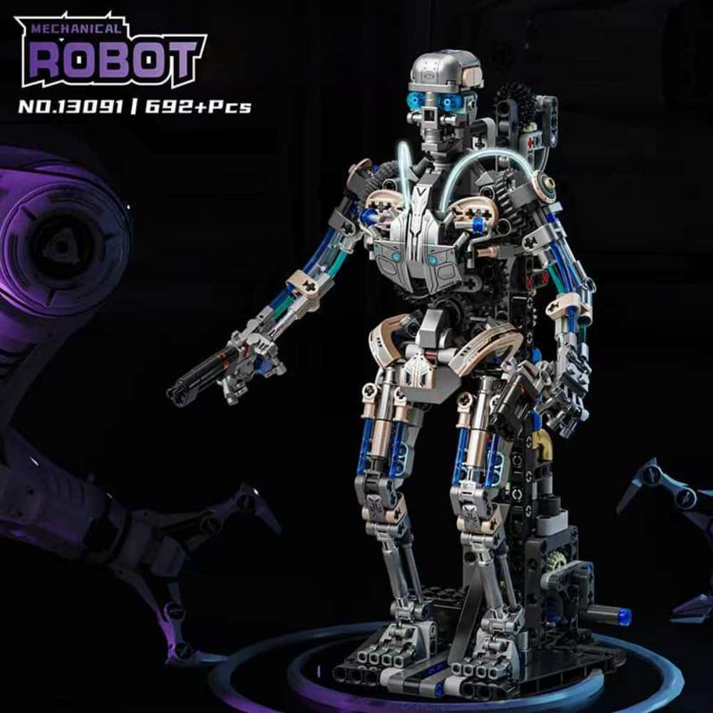 New mechanical skeleton robot multi-joint movable assembly building block model boy birthday gift