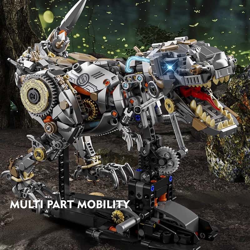 New mechanical Tyrannosaurus Rex building blocks boy assembly toy ornaments model suitable for Lego birthday gifts