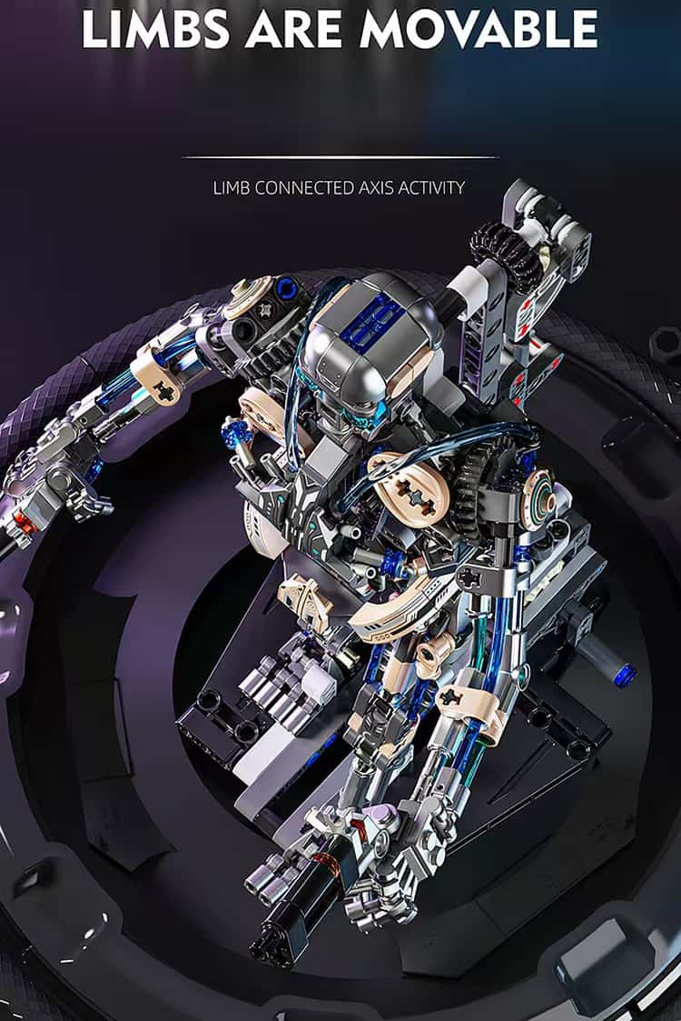 New mechanical skeleton robot multi-joint movable assembly building block model boy birthday gift