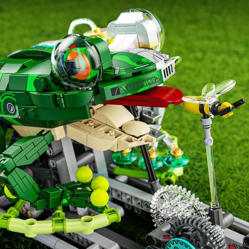 Mechanical frog insect animal building blocks new small particle boy educational toy gift