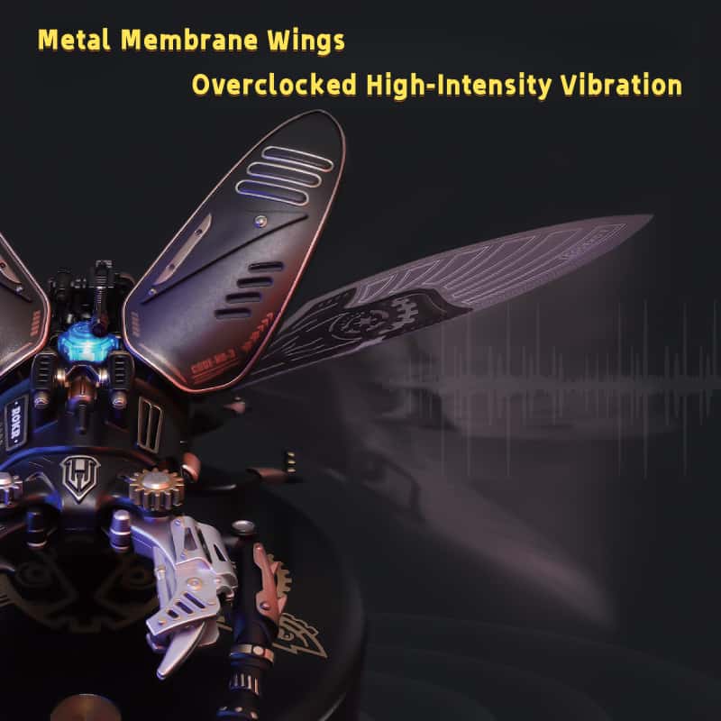 Assault Giant Stag Beetle: 3D Stereoscopic Puzzle, Metal Assembly Model, Mechanical Building Blocks – Birthday Gift & Toys for Boys