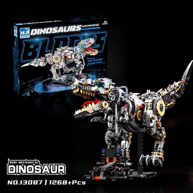 New mechanical Tyrannosaurus Rex building blocks boy assembly toy ornaments model suitable for Lego birthday gifts