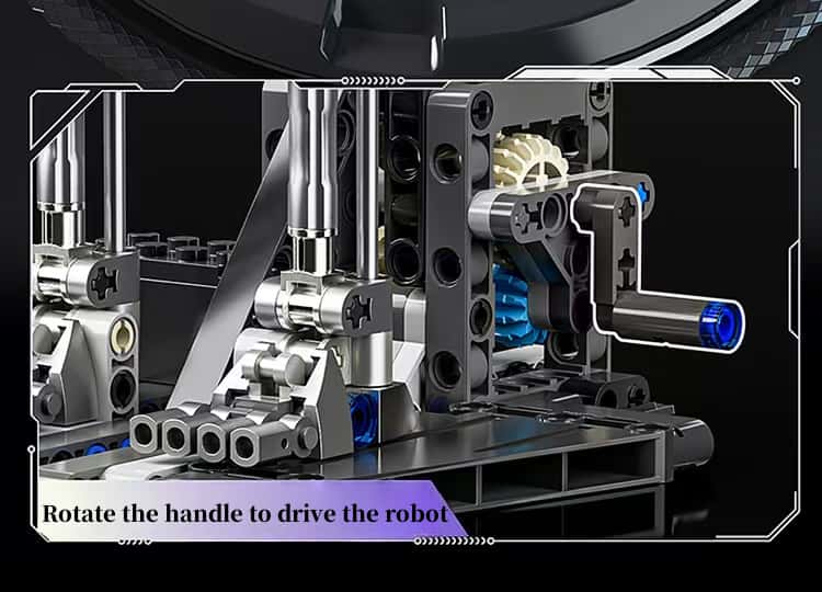 New mechanical skeleton robot multi-joint movable assembly building block model boy birthday gift