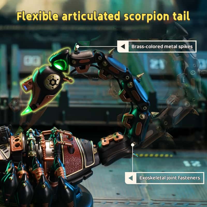 Heavy-Duty Battlefield Scorpion: 3D Assembly Building Block Toy, Metal Mechanical Assembly Model – A Qixi Festival Gift for Boys