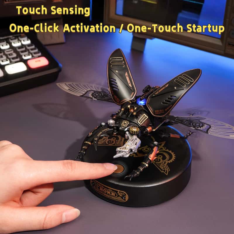 Assault Giant Stag Beetle: 3D Stereoscopic Puzzle, Metal Assembly Model, Mechanical Building Blocks – Birthday Gift & Toys for Boys
