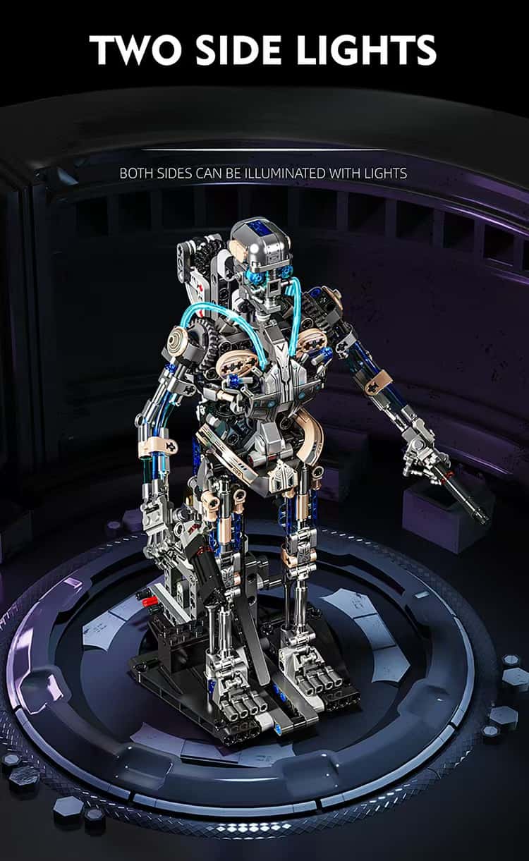 New mechanical skeleton robot multi-joint movable assembly building block model boy birthday gift