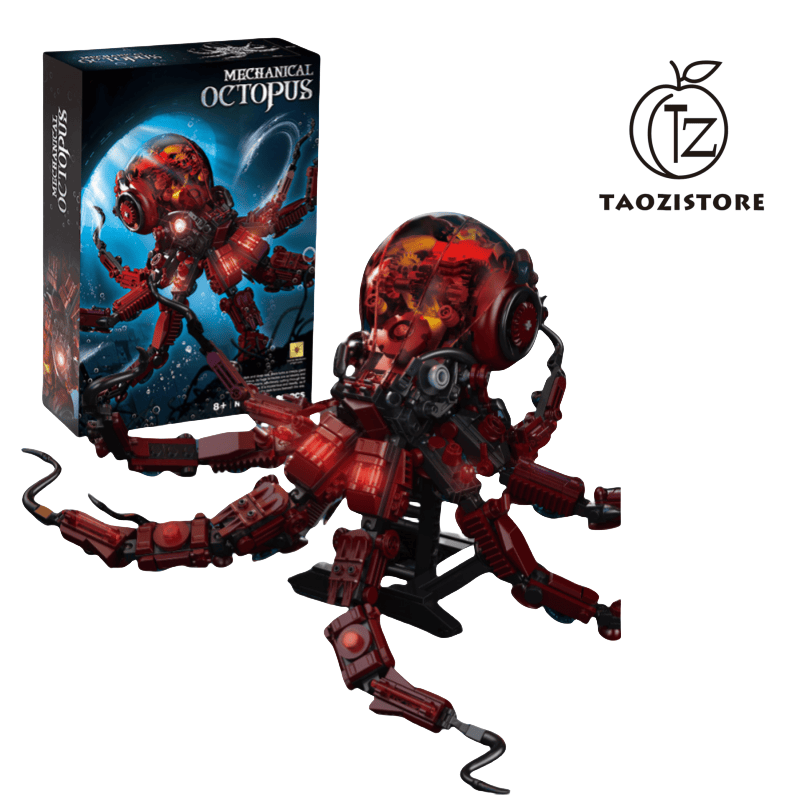 New mechanical octopus assembly building blocks toys educational assembly model ornaments boy birthday gift