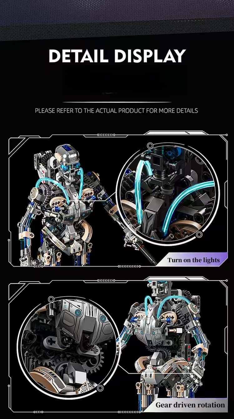 New mechanical skeleton robot multi-joint movable assembly building block model boy birthday gift
