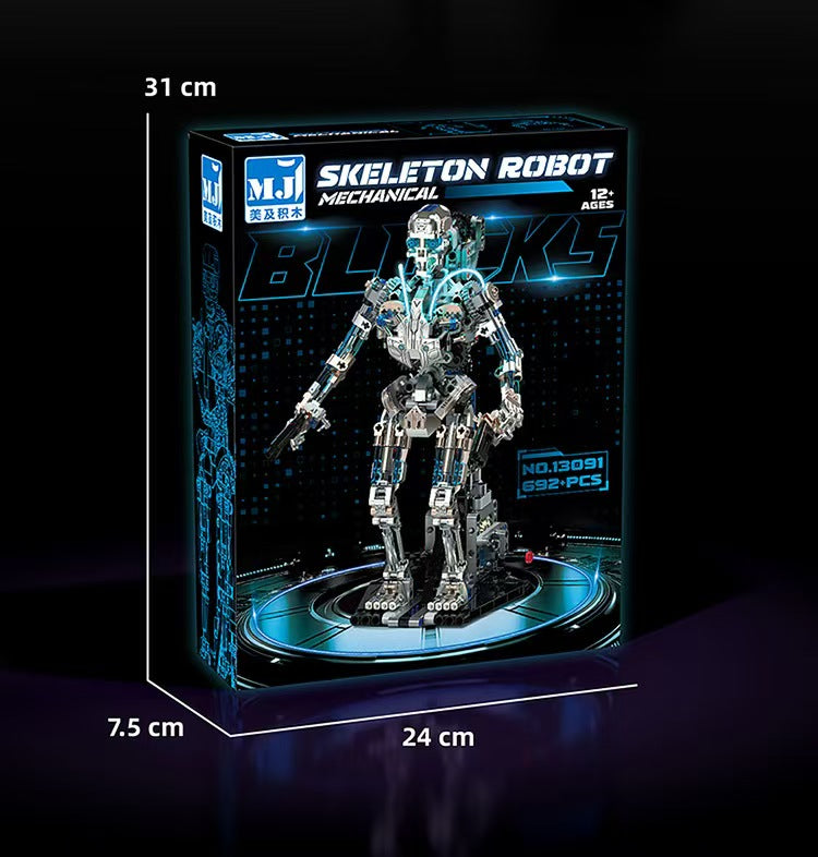 New mechanical skeleton robot multi-joint movable assembly building block model boy birthday gift