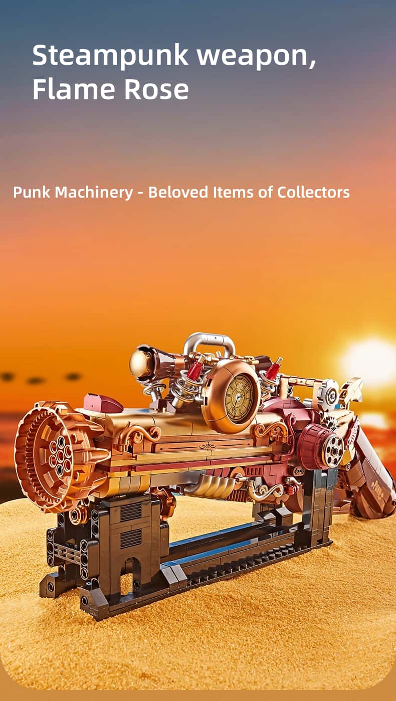 New weapon puzzle Assembling building block model Punk gun Boys birthday gift toy