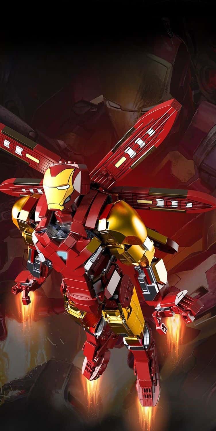 Large Iron Man Mark mecha building block model boy children's educational assembly
