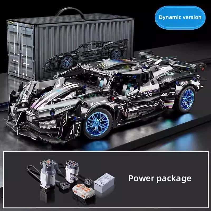 Adult building block supercar | Rambo remote control model | Upgraded power system | Tiffany blue appearance |
