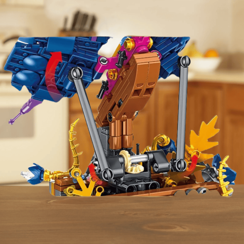 Mechanical animal electroplating building block toys children's assembly trendy play gifts suitable for boys and girls holiday gifts