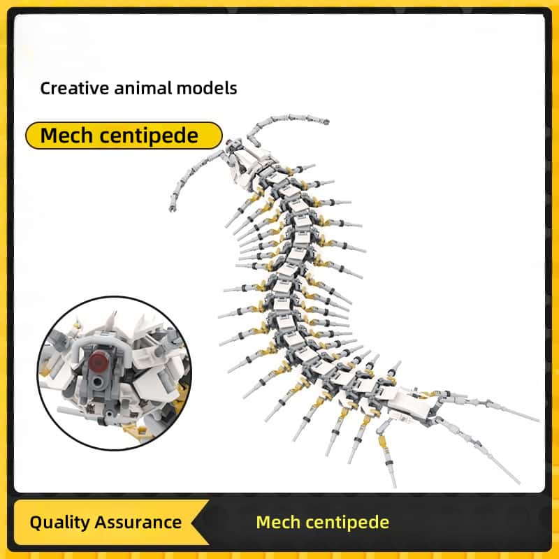 749PCS Centipede Mecha Robot Building Blocks – DIY Insect Model Kit for Kids & Adults