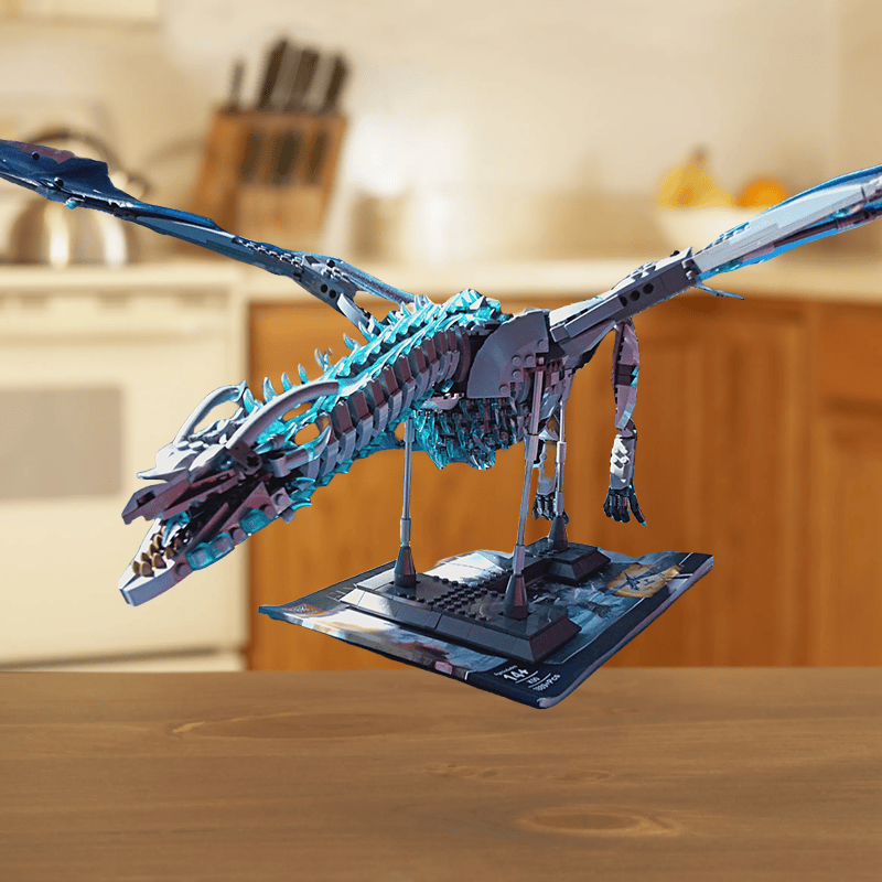 Ninjago Dragon Building Blocks Frost Dragon Model Boys High Difficulty Assembling Flying Dragon Children's Toy Gift