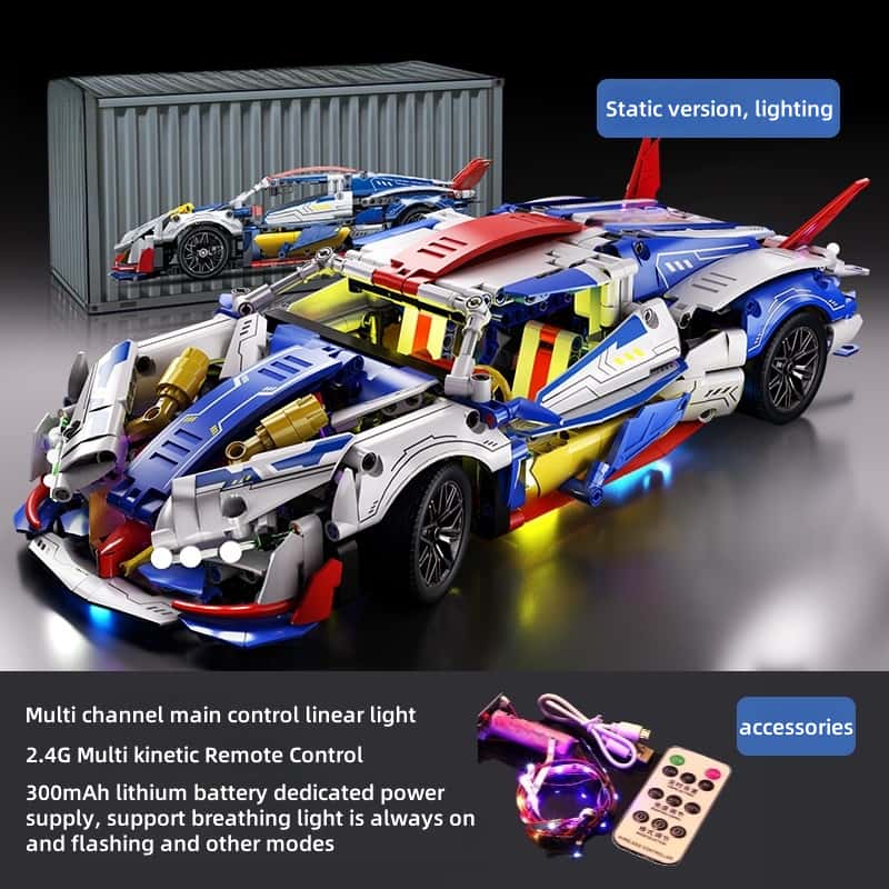 Remote control supercar Apollo upgraded motor + cool lights high performance remote control car boy holiday gift