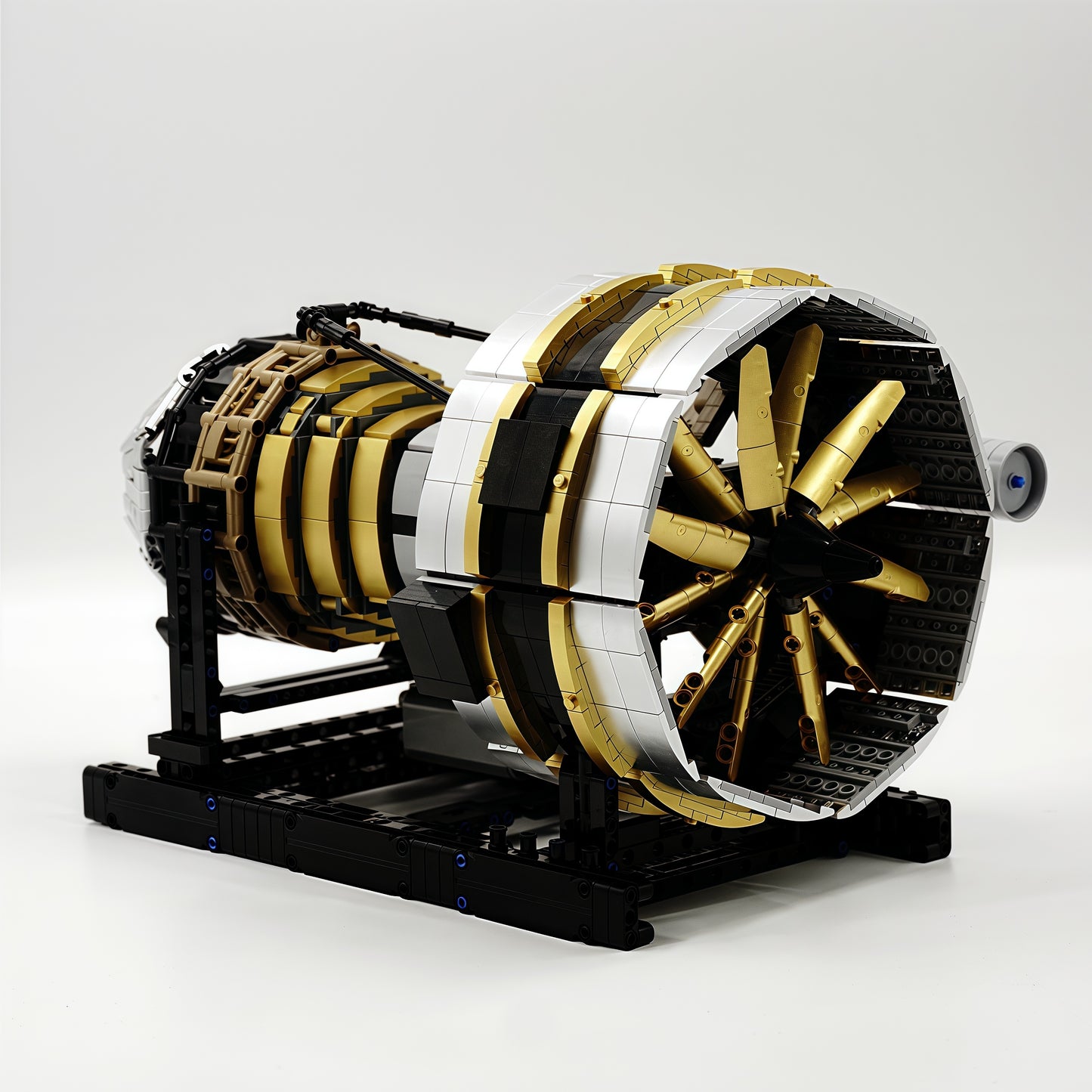 Aircraft Engine MOC Model - 2256 Pieces DIY Building Blocks with Motor - Educational Gift for Kids and Adults