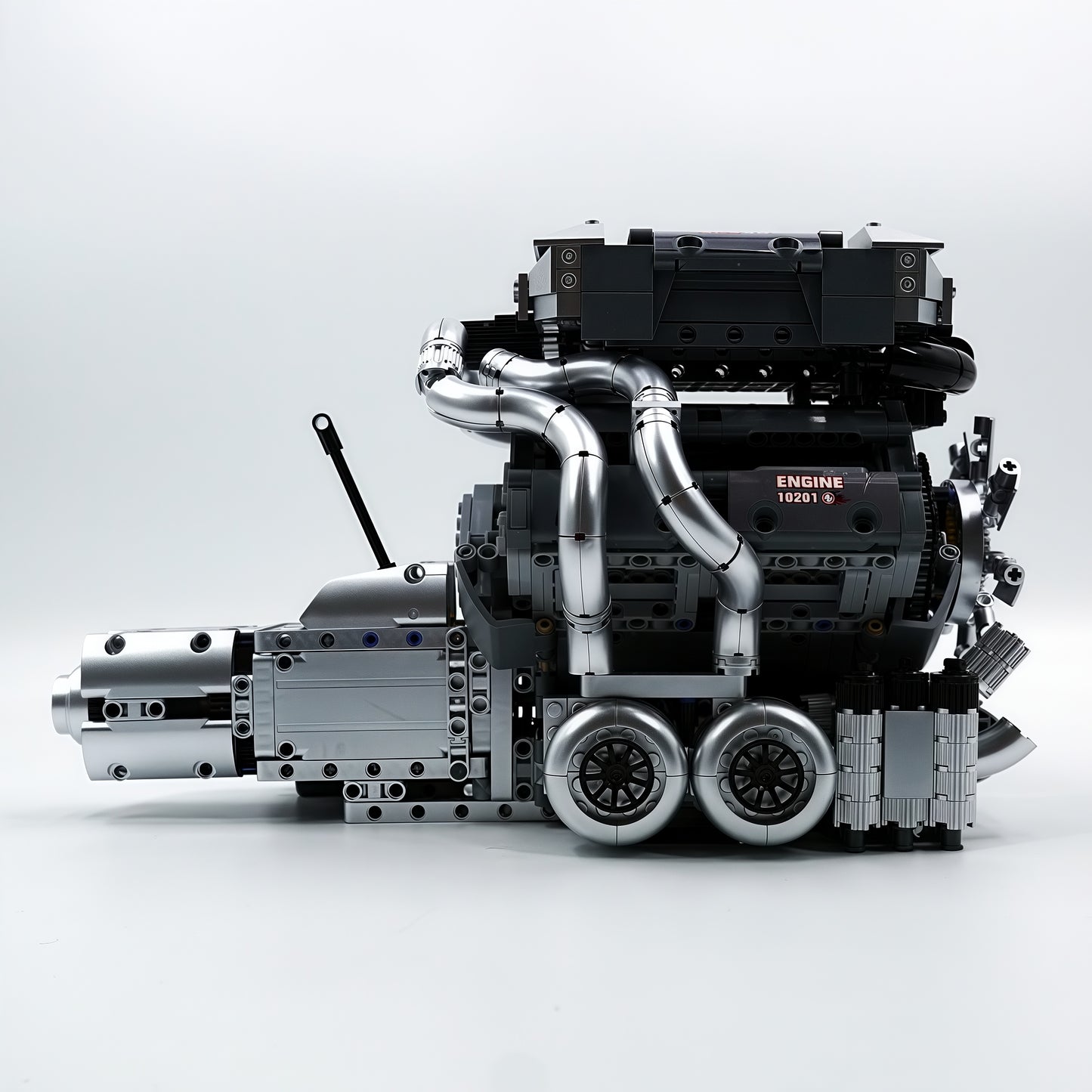 STEM technology assembly | W16 engine model | Electric dynamic version | Mechanical structure teaching toys | Suitable for teenagers and adults