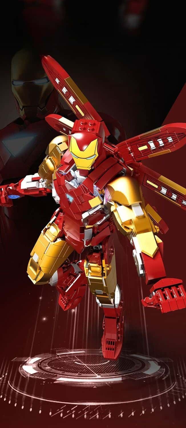 Large Iron Man Mark mecha building block model boy children's educational assembly