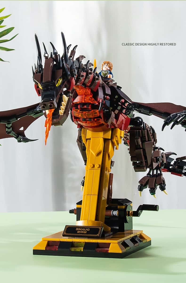 Dinosaur building blocks Ninjago assembly toy giant fire dragon boy 8-12 years old gift