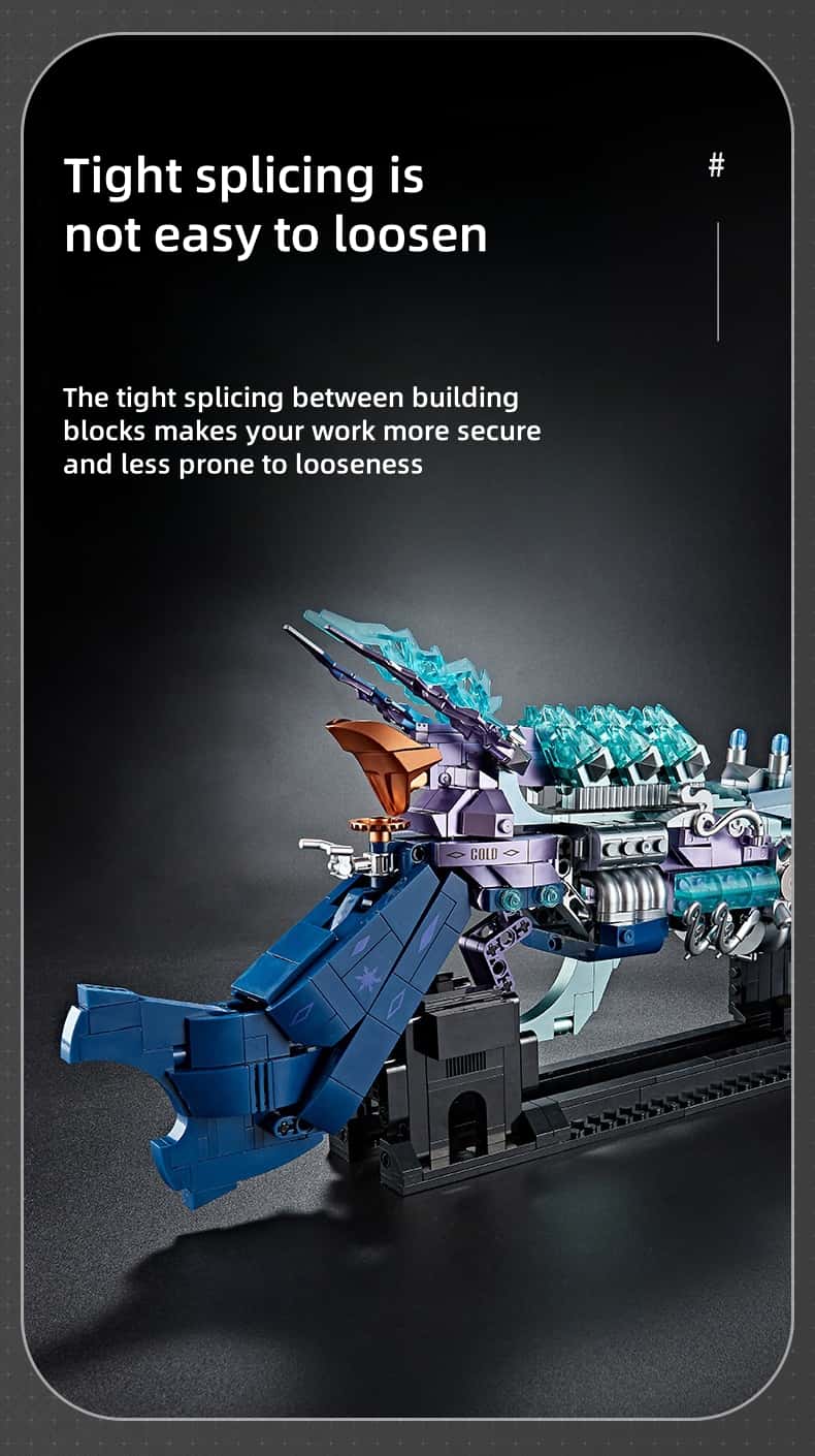 New weapon puzzle Assembling building block model Punk gun Boys birthday gift toy