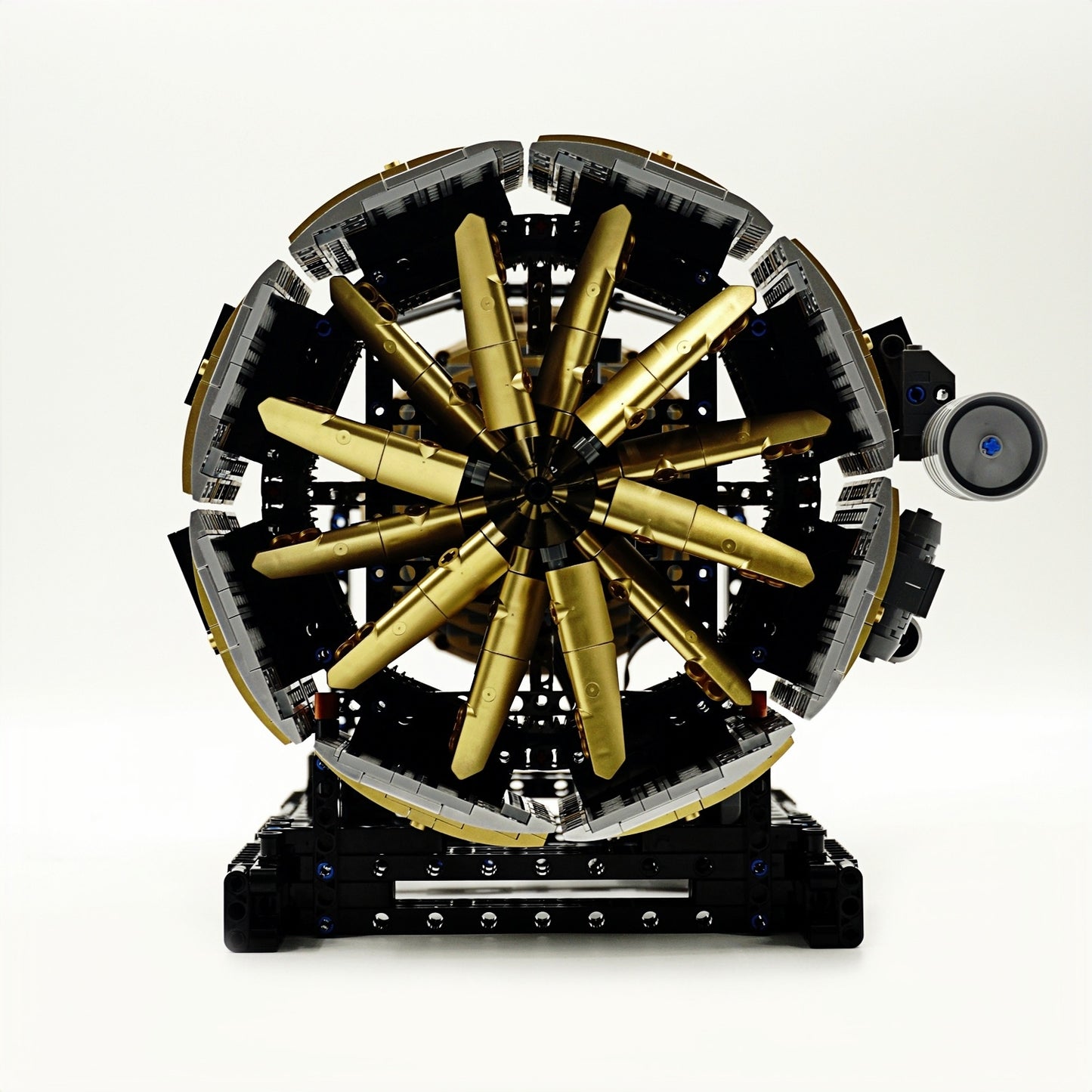 Aircraft Engine MOC Model - 2256 Pieces DIY Building Blocks with Motor - Educational Gift for Kids and Adults