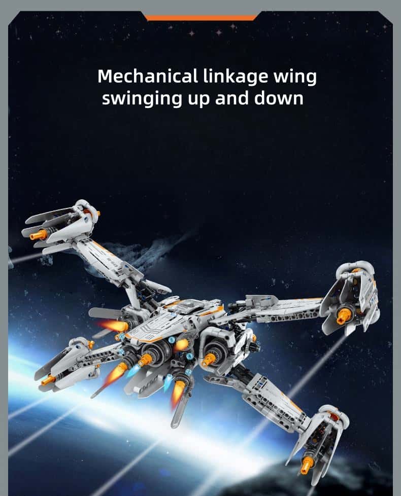 X-ray Sword Ship Model Technology Particles High Difficulty Boys Splicing Linkage Educational Building Blocks Toy Gift Children DIY