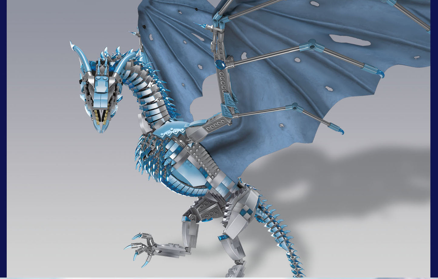 Ninjago Dragon Building Blocks Frost Dragon Model Boys High Difficulty Assembling Flying Dragon Children's Toy Gift