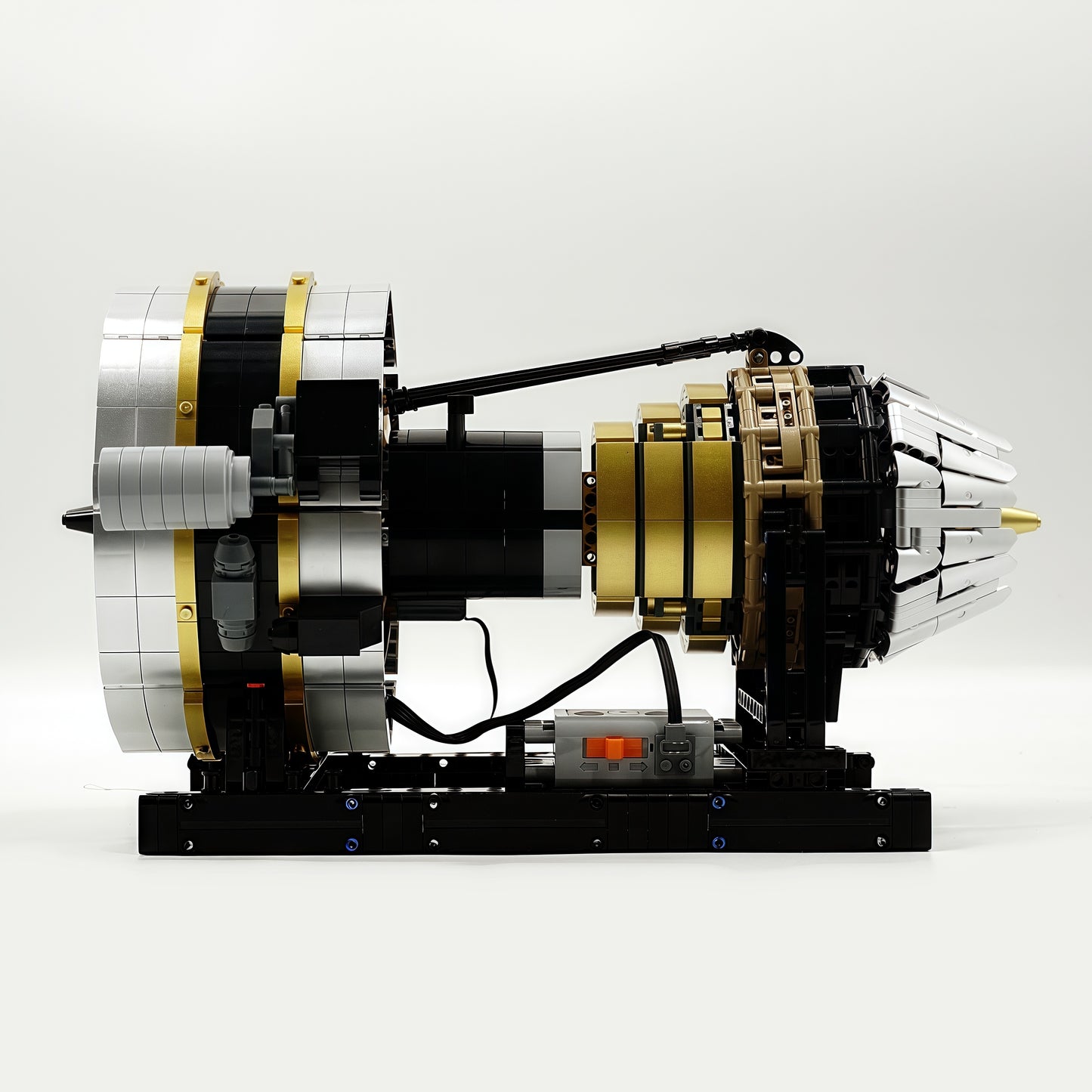 Aircraft Engine MOC Model - 2256 Pieces DIY Building Blocks with Motor - Educational Gift for Kids and Adults