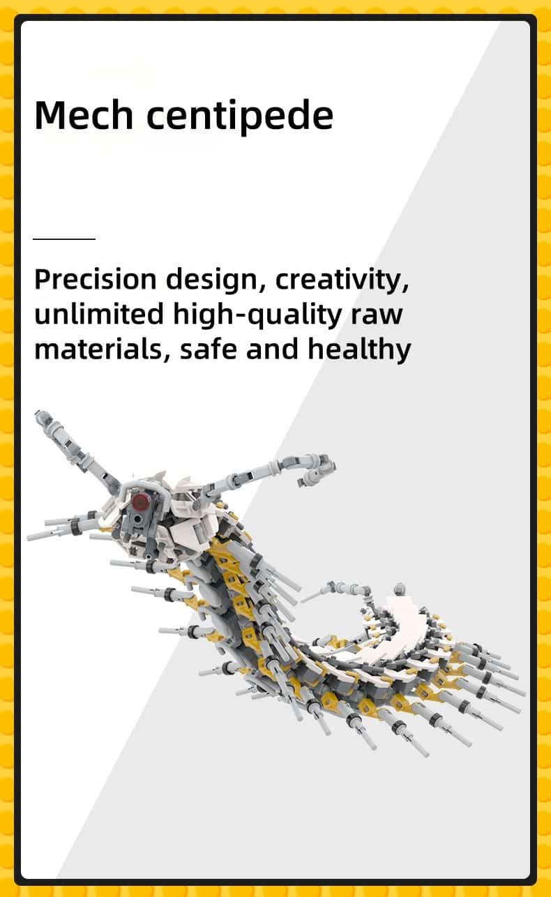 749PCS Centipede Mecha Robot Building Blocks – DIY Insect Model Kit for Kids & Adults
