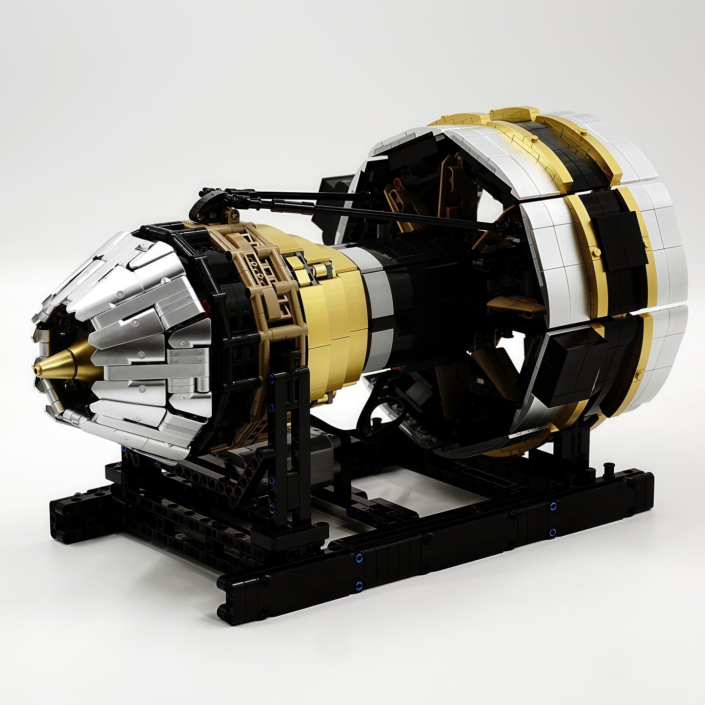 Aircraft Engine MOC Model - 2256 Pieces DIY Building Blocks with Motor - Educational Gift for Kids and Adults