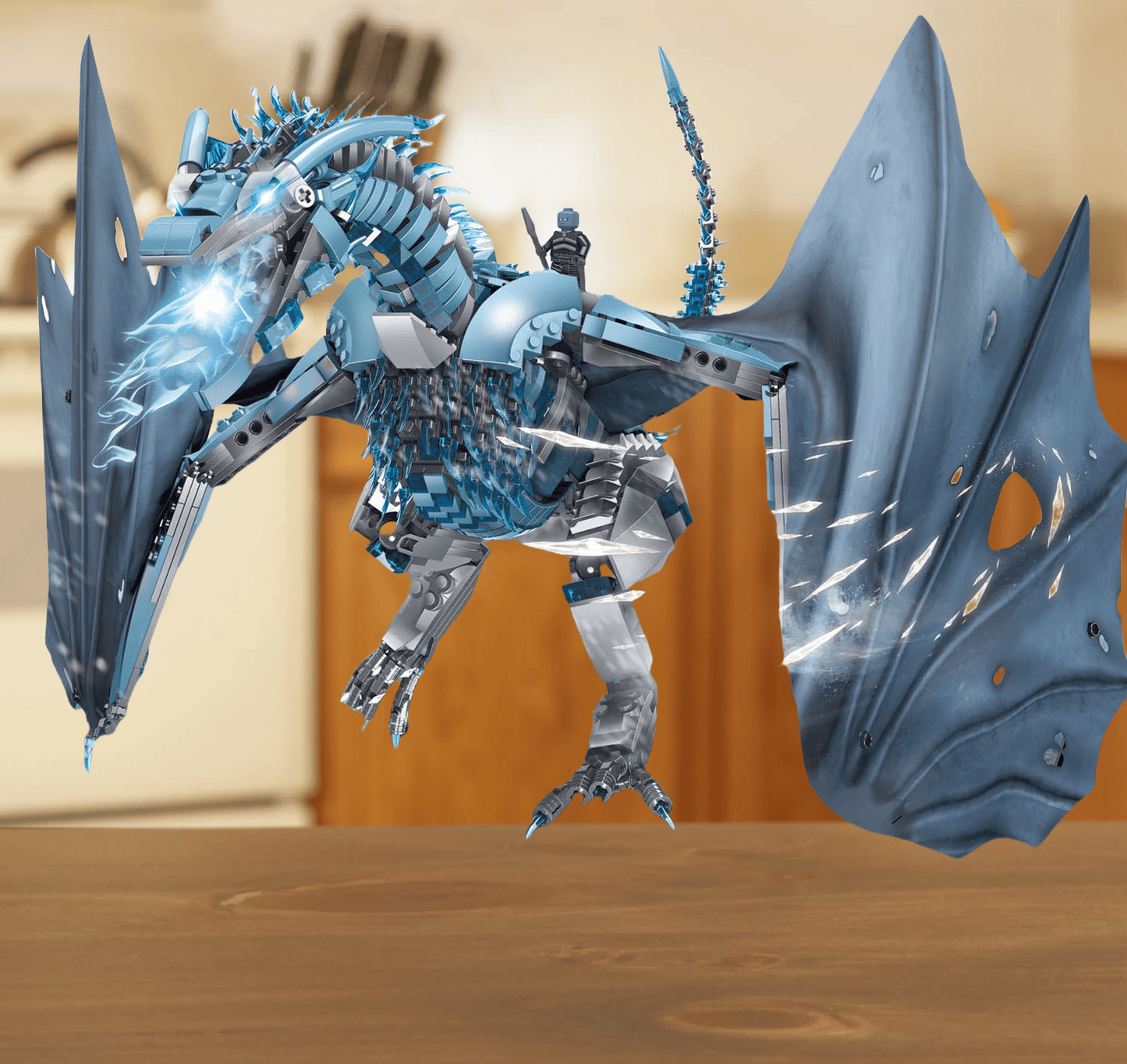 Ninjago Dragon Building Blocks Frost Dragon Model Boys High Difficulty Assembling Flying Dragon Children's Toy Gift