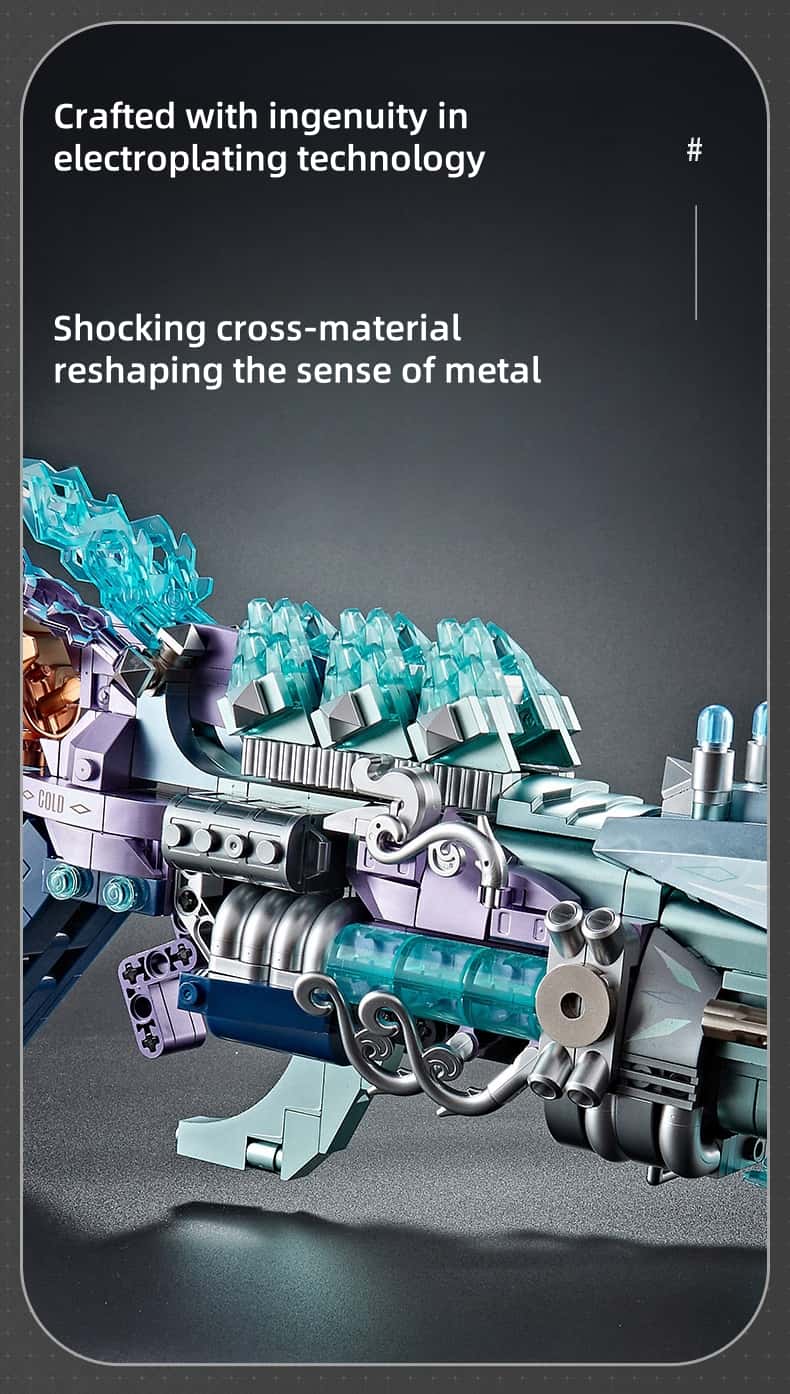 New weapon puzzle Assembling building block model Punk gun Boys birthday gift toy
