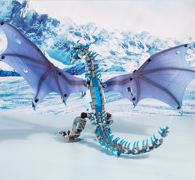 Dinosaur building blocks Ninjago assembly toys flying dragon boy monster frost dragon 8-12 years old gift