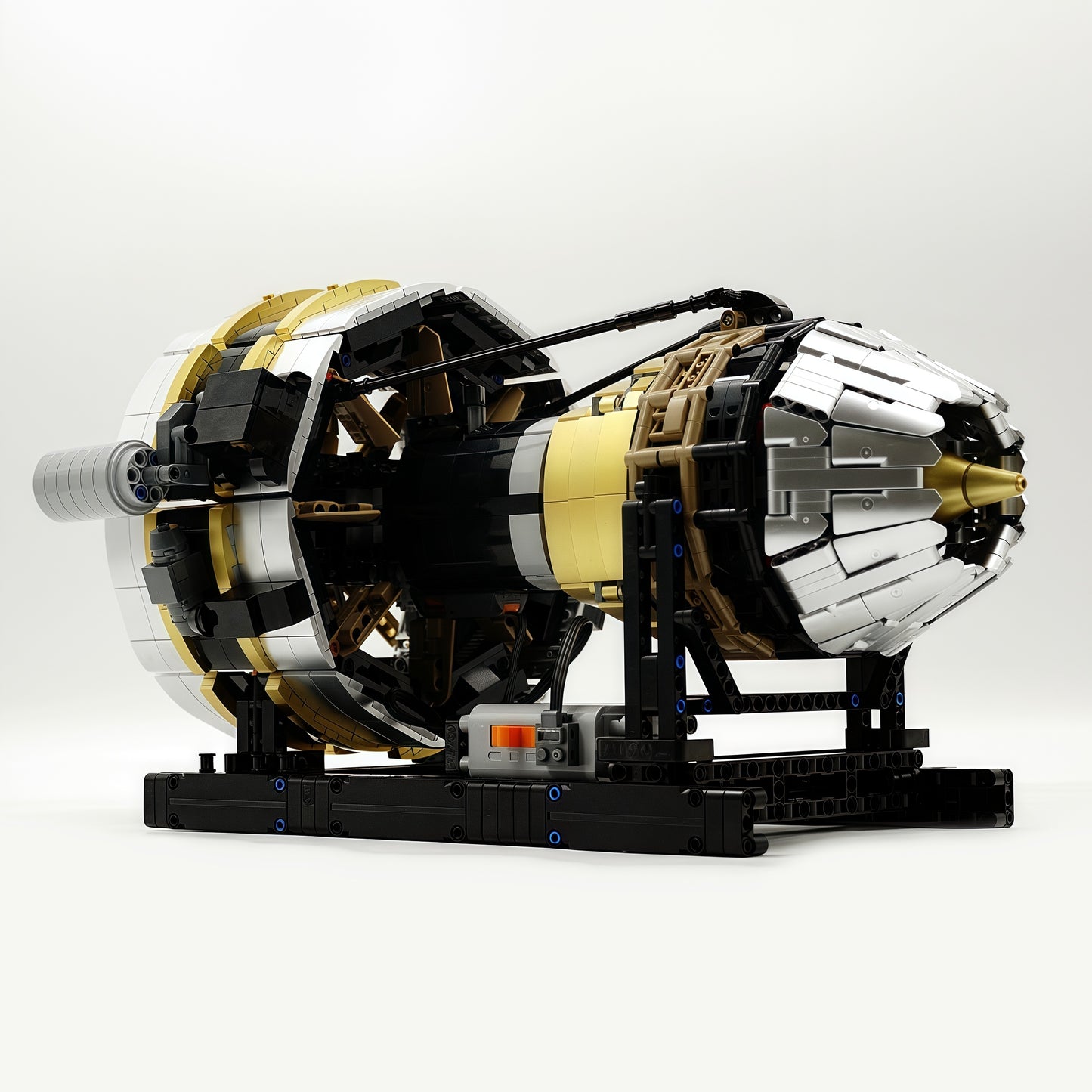 Aircraft Engine MOC Model - 2256 Pieces DIY Building Blocks with Motor - Educational Gift for Kids and Adults