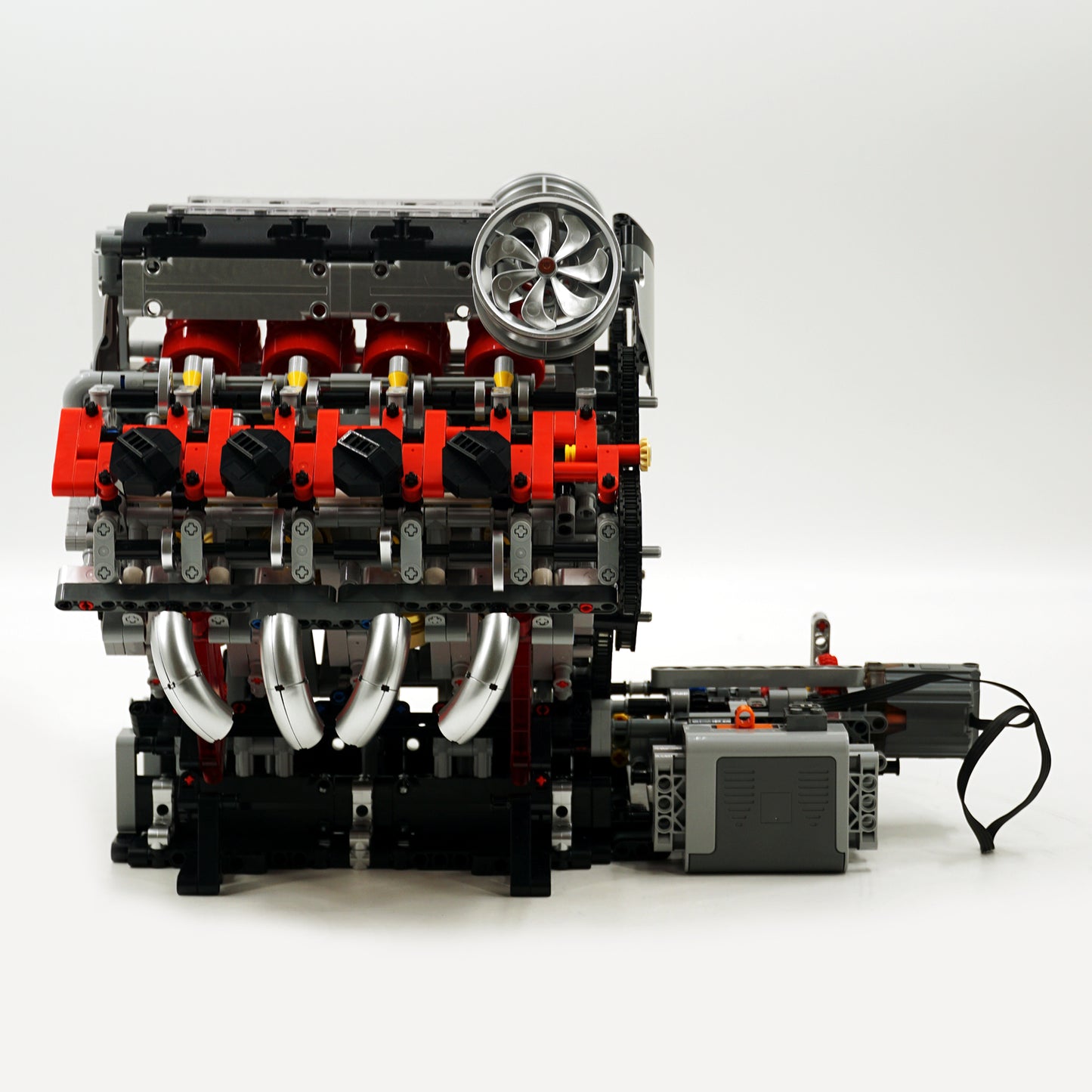 Simulated V8 Engine Model Building Kit | Electric Assembly Toy | Desktop Display for Boys | Creative Tech Gift