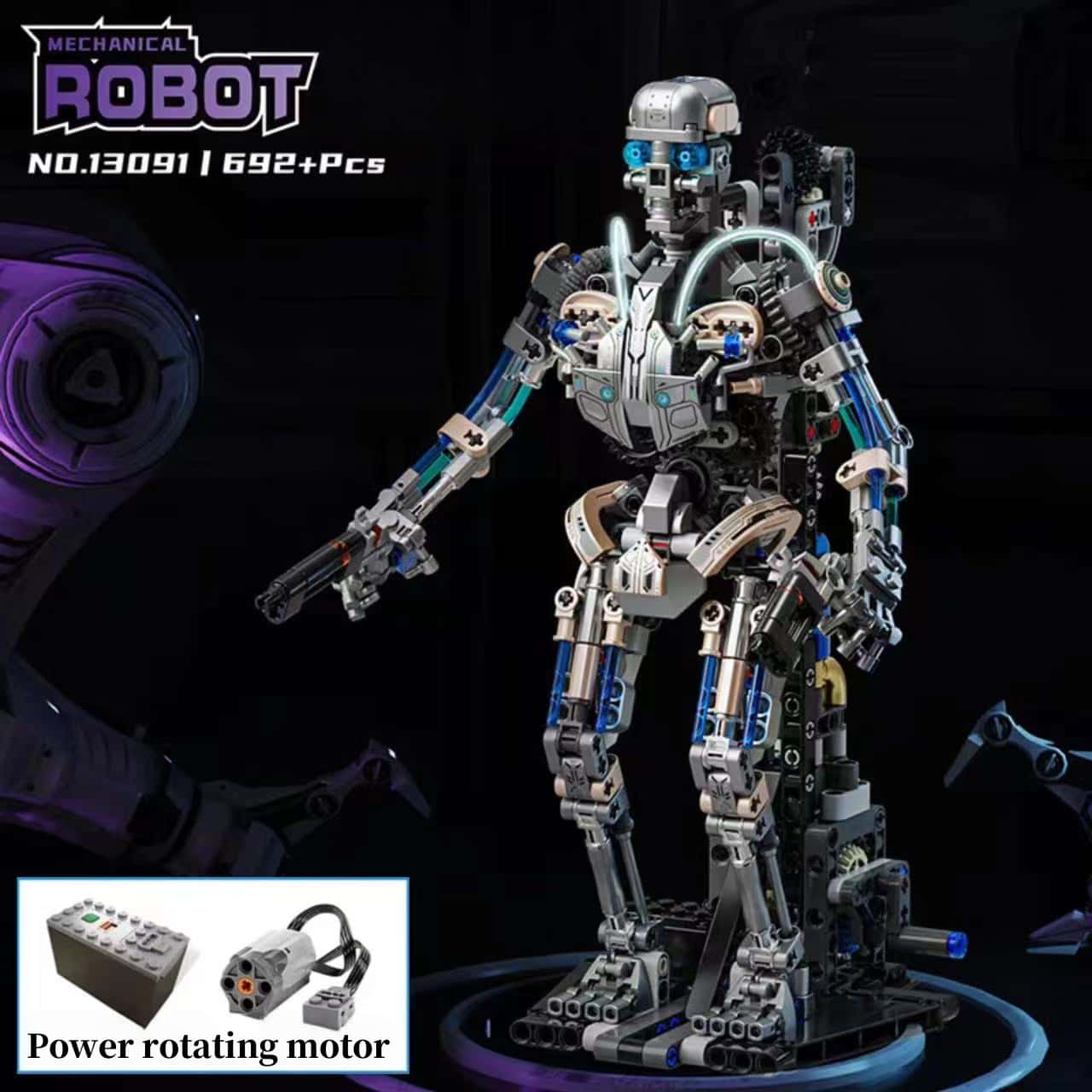 New mechanical skeleton robot multi-joint movable assembly building block model boy birthday gift