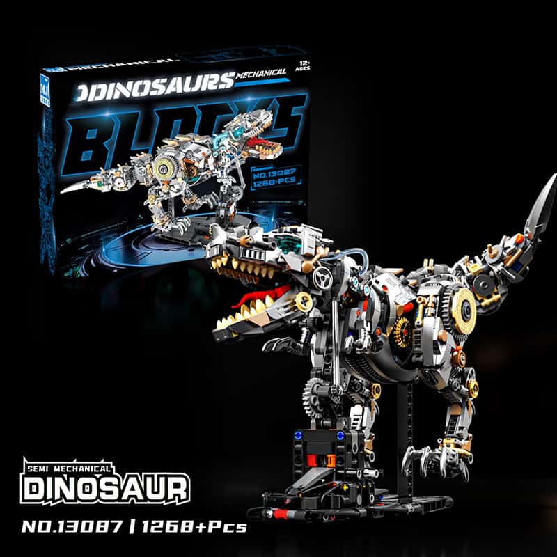 New mechanical Tyrannosaurus Rex building blocks boy assembly toy ornaments model suitable for Lego birthday gifts