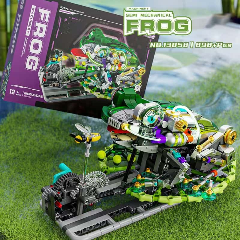 Mechanical frog insect animal building blocks new small particle boy educational toy gift