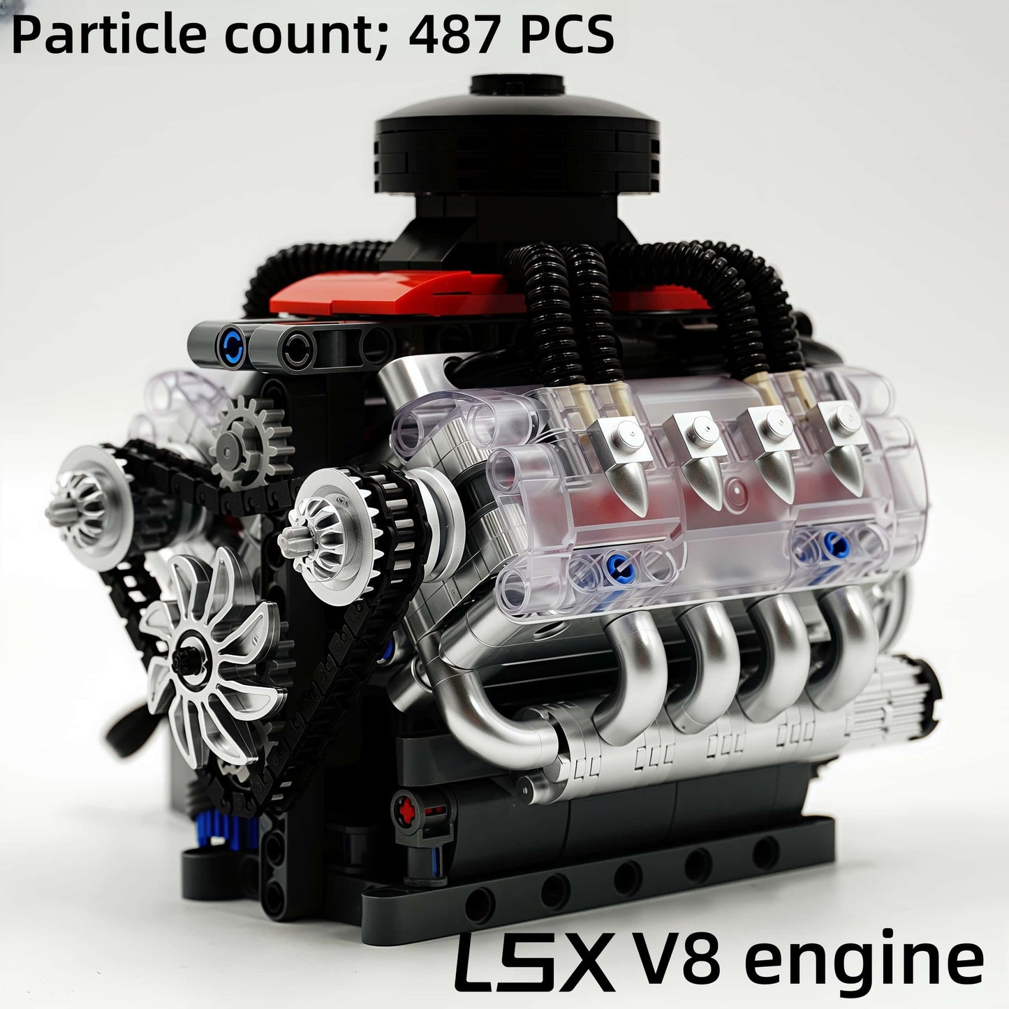 Aircraft Engine MOC Model - 2256 Pieces DIY Building Blocks with Motor - Educational Gift for Kids and Adults