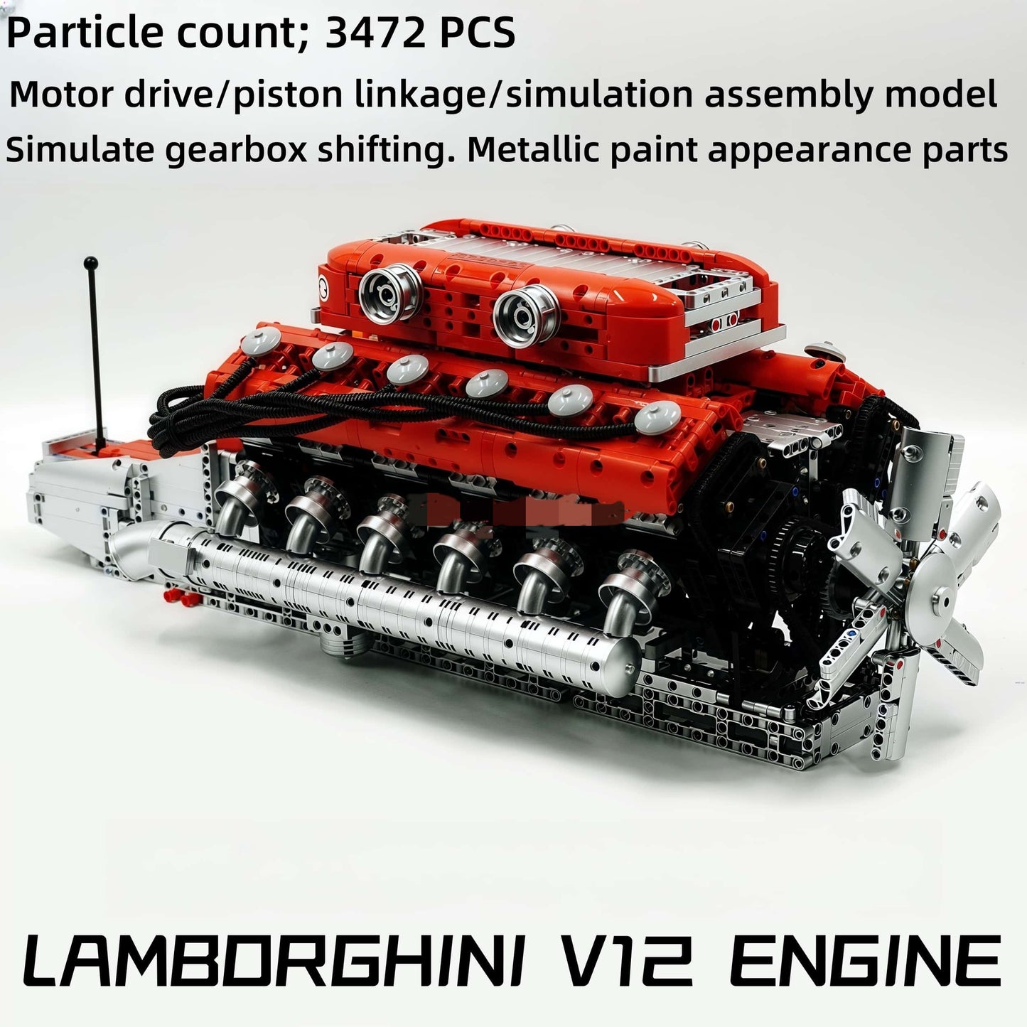 Aircraft Engine MOC Model - 2256 Pieces DIY Building Blocks with Motor - Educational Gift for Kids and Adults