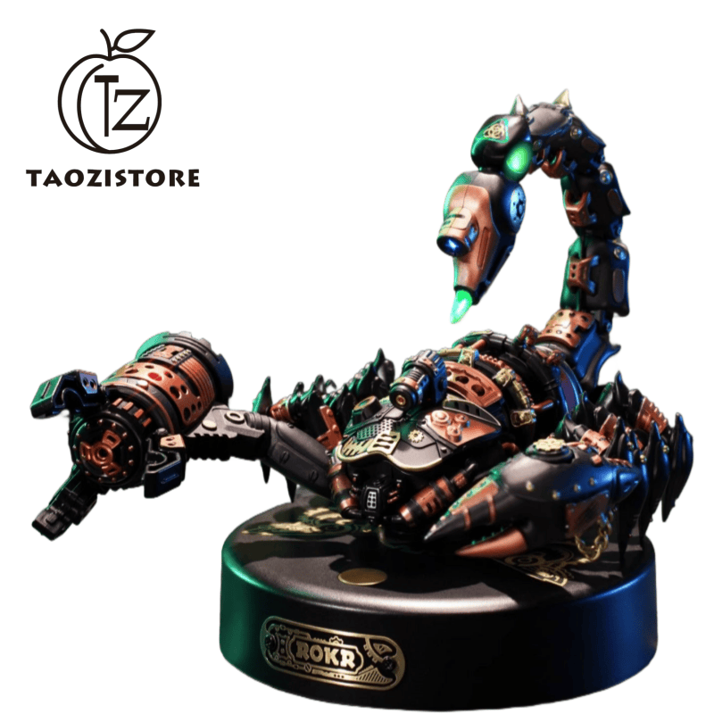 Heavy-Duty Battlefield Scorpion: 3D Assembly Building Block Toy, Metal Mechanical Assembly Model – A Qixi Festival Gift for Boys