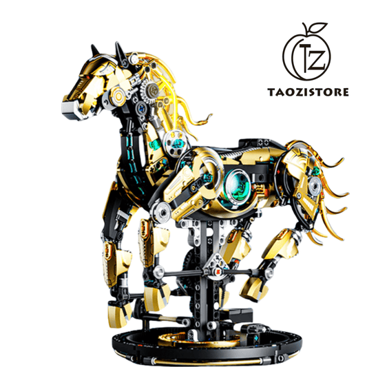 【Jinma Laicai】New building block mechanical animal assembly ornaments toys for boys and girls