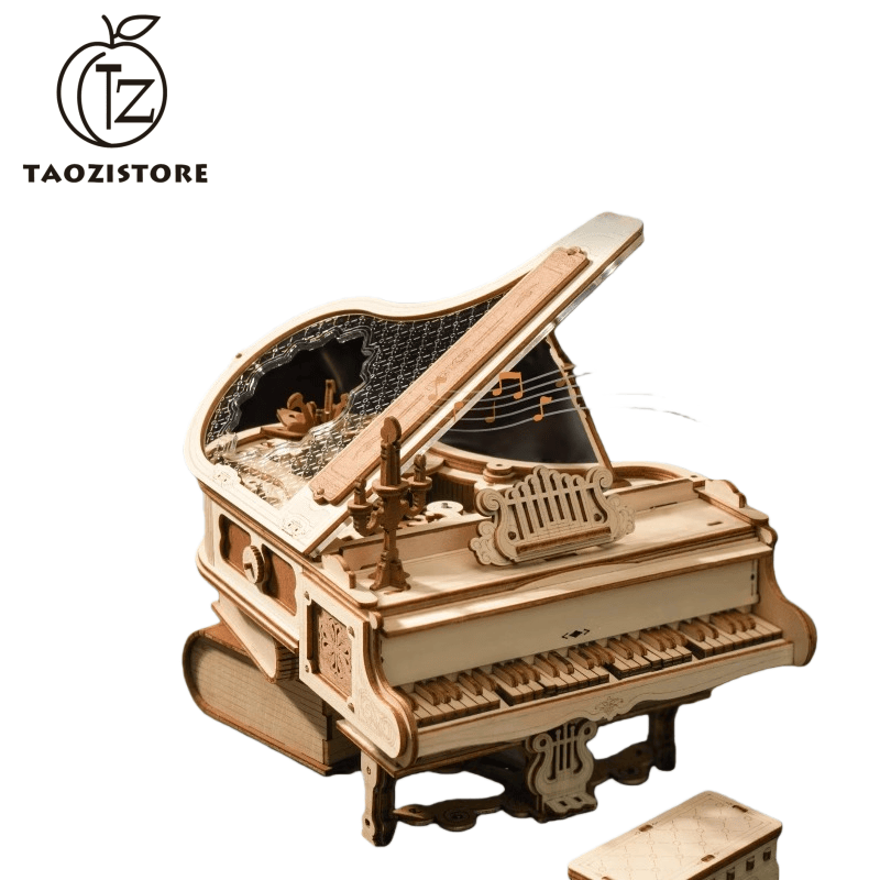 Peach-themed wooden assembly model 3D puzzle DIY building block toy for adults