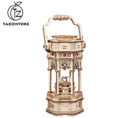 Peach Victoria Lantern Music Box Birthday Handmade DIY Gift for Girlfriend Thoughtful Creative Present