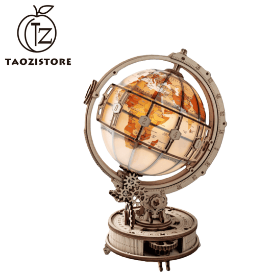 Peach Globe Vision Building Blocks DIY Handmade Wooden Assembly Puzzle Birthday and Christmas Gift for Boys and Girls Decoration