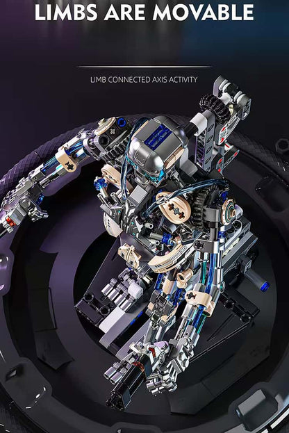 New mechanical skeleton robot multi-joint movable assembly building block model boy birthday gift