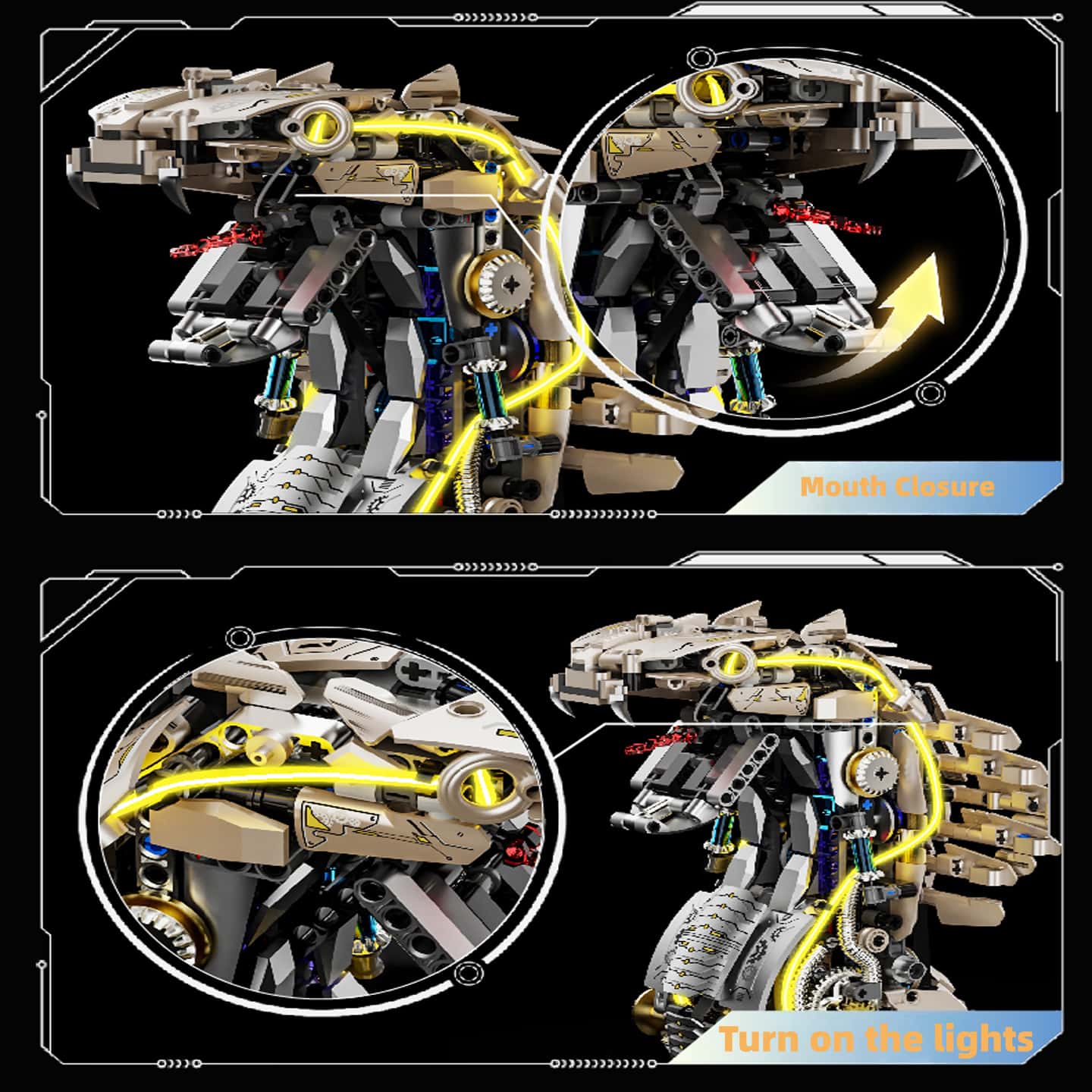 New Mechanical Cobra King Assembly Building Blocks - Articulated Linkage, Educational & High-Difficulty Toy Model, Ideal Gift for Boys