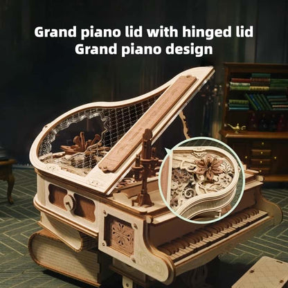 Peach-themed wooden assembly model 3D puzzle DIY building block toy for adults